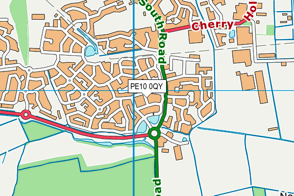 PE10 0QY map - OS VectorMap District (Ordnance Survey) PE10 0QY map - OS VectorMap District (Ordnance Survey)