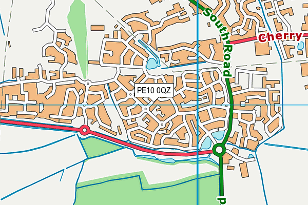 PE10 0QZ map - OS VectorMap District (Ordnance Survey) PE10 0QZ map - OS VectorMap District (Ordnance Survey)