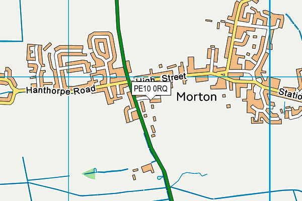 PE10 0RQ map - OS VectorMap District (Ordnance Survey)