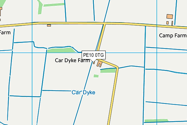 PE10 0TG map - OS VectorMap District (Ordnance Survey)