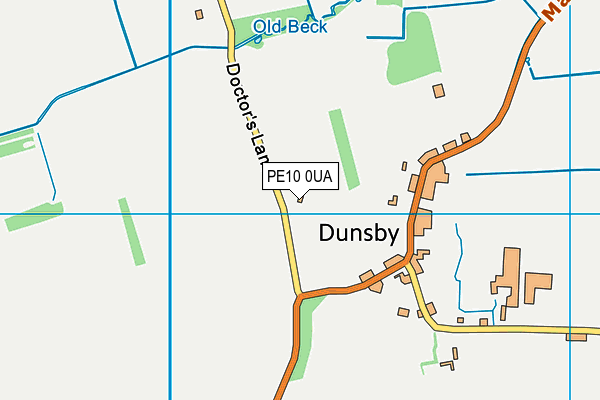 PE10 0UA map - OS VectorMap District (Ordnance Survey) PE10 0UA map - OS VectorMap District (Ordnance Survey)