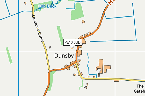 PE10 0UD map - OS VectorMap District (Ordnance Survey) PE10 0UD map - OS VectorMap District (Ordnance Survey)