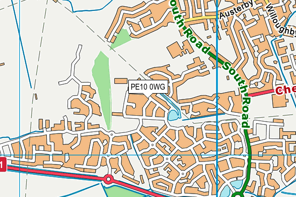 PE10 0WG map - OS VectorMap District (Ordnance Survey) PE10 0WG map - OS VectorMap District (Ordnance Survey)