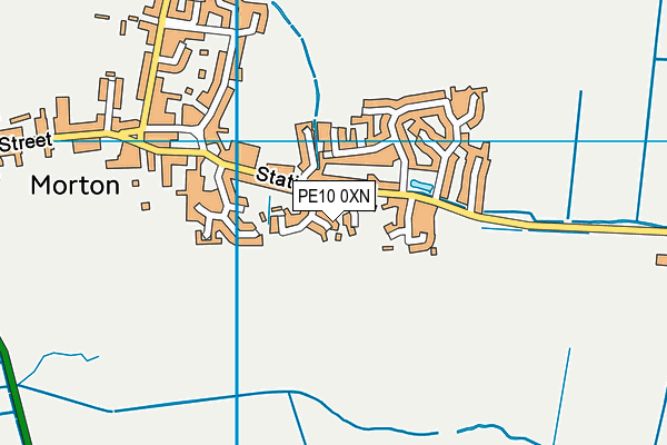 PE10 0XN map - OS VectorMap District (Ordnance Survey) PE10 0XN map - OS VectorMap District (Ordnance Survey)