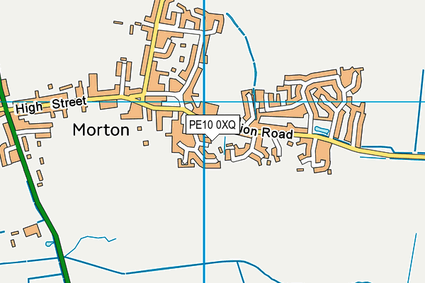 PE10 0XQ map - OS VectorMap District (Ordnance Survey) PE10 0XQ map - OS VectorMap District (Ordnance Survey)