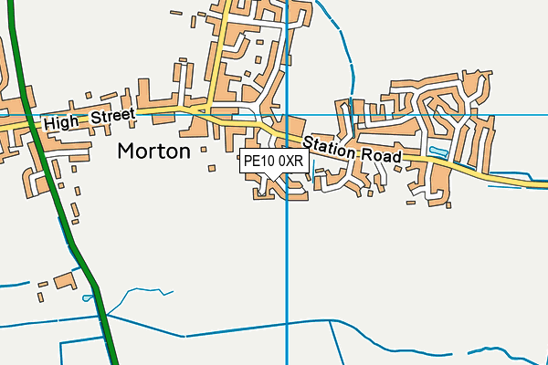 PE10 0XR map - OS VectorMap District (Ordnance Survey) PE10 0XR map - OS VectorMap District (Ordnance Survey)
