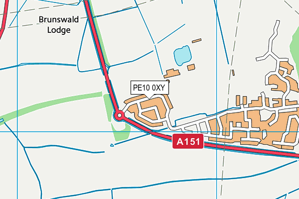 PE10 0XY map - OS VectorMap District (Ordnance Survey) PE10 0XY map - OS VectorMap District (Ordnance Survey)