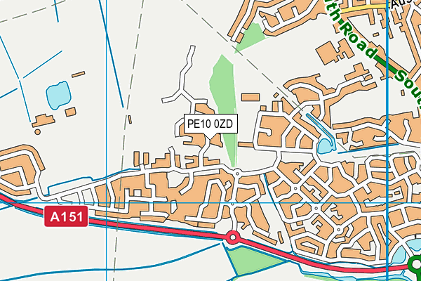 PE10 0ZD map - OS VectorMap District (Ordnance Survey) PE10 0ZD map - OS VectorMap District (Ordnance Survey)