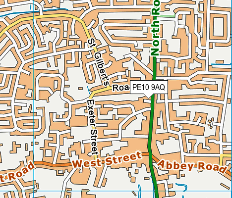 PE10 9AQ map - OS VectorMap District (Ordnance Survey) PE10 9AQ map - OS VectorMap District (Ordnance Survey)