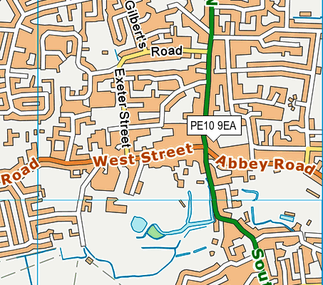 PE10 9EA map - OS VectorMap District (Ordnance Survey) PE10 9EA map - OS VectorMap District (Ordnance Survey)