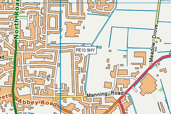 PE10 9HY map - OS VectorMap District (Ordnance Survey) PE10 9HY map - OS VectorMap District (Ordnance Survey)