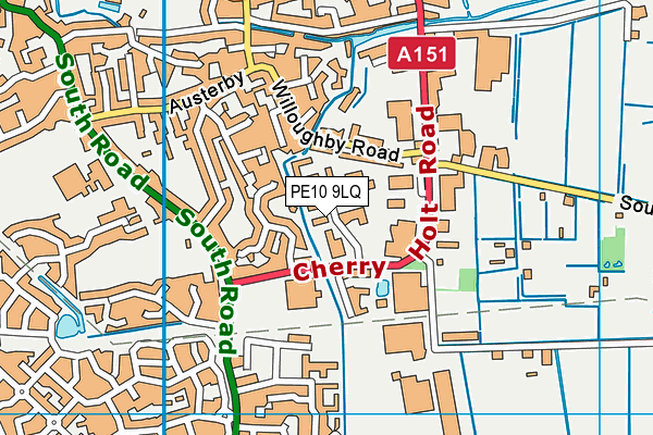 PE10 9LQ map - OS VectorMap District (Ordnance Survey) PE10 9LQ map - OS VectorMap District (Ordnance Survey)
