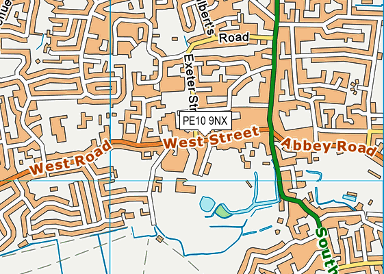 PE10 9NX map - OS VectorMap District (Ordnance Survey) PE10 9NX map - OS VectorMap District (Ordnance Survey)