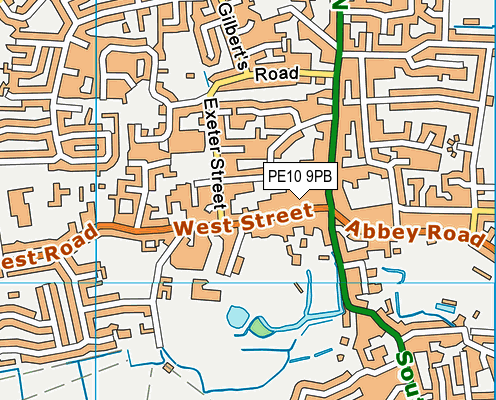 PE10 9PB map - OS VectorMap District (Ordnance Survey) PE10 9PB map - OS VectorMap District (Ordnance Survey)