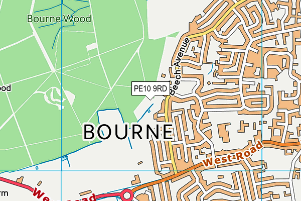 PE10 9RD map - OS VectorMap District (Ordnance Survey) PE10 9RD map - OS VectorMap District (Ordnance Survey)