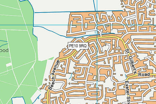 PE10 9RQ map - OS VectorMap District (Ordnance Survey) PE10 9RQ map - OS VectorMap District (Ordnance Survey)