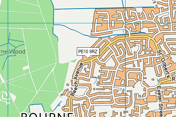 PE10 9RZ map - OS VectorMap District (Ordnance Survey) PE10 9RZ map - OS VectorMap District (Ordnance Survey)
