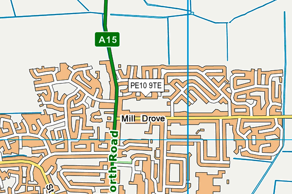 PE10 9TE map - OS VectorMap District (Ordnance Survey) PE10 9TE map - OS VectorMap District (Ordnance Survey)