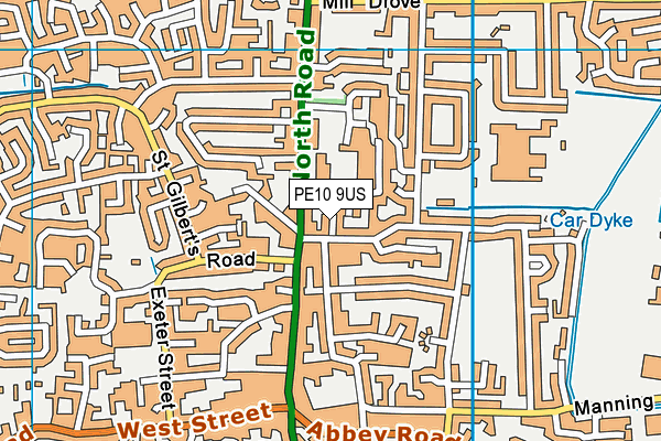 PE10 9US map - OS VectorMap District (Ordnance Survey) PE10 9US map - OS VectorMap District (Ordnance Survey)