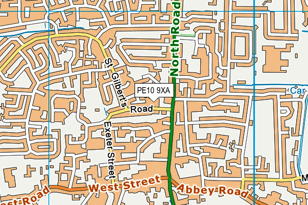 PE10 9XA map - OS VectorMap District (Ordnance Survey) PE10 9XA map - OS VectorMap District (Ordnance Survey)