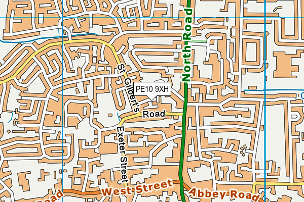 PE10 9XH map - OS VectorMap District (Ordnance Survey) PE10 9XH map - OS VectorMap District (Ordnance Survey)