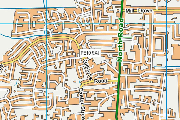 PE10 9XJ map - OS VectorMap District (Ordnance Survey) PE10 9XJ map - OS VectorMap District (Ordnance Survey)