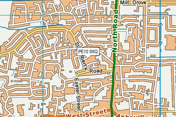 PE10 9XQ map - OS VectorMap District (Ordnance Survey) PE10 9XQ map - OS VectorMap District (Ordnance Survey)