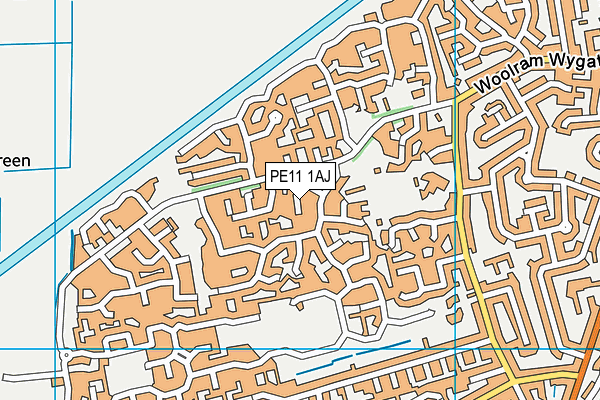 PE11 1AJ map - OS VectorMap District (Ordnance Survey) PE11 1AJ map - OS VectorMap District (Ordnance Survey)