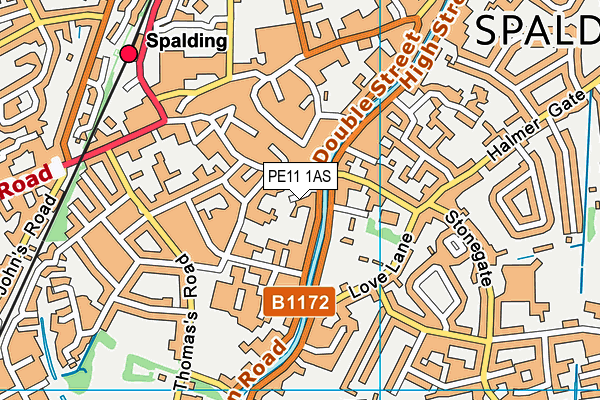 PE11 1AS map - OS VectorMap District (Ordnance Survey) PE11 1AS map - OS VectorMap District (Ordnance Survey)