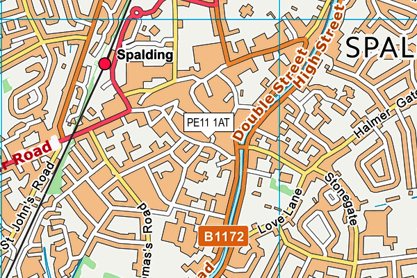 PE11 1AT map - OS VectorMap District (Ordnance Survey) PE11 1AT map - OS VectorMap District (Ordnance Survey)