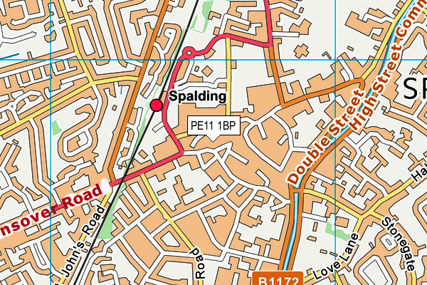 PE11 1BP map - OS VectorMap District (Ordnance Survey) PE11 1BP map - OS VectorMap District (Ordnance Survey)