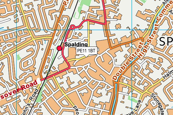 PE11 1BT map - OS VectorMap District (Ordnance Survey) PE11 1BT map - OS VectorMap District (Ordnance Survey)