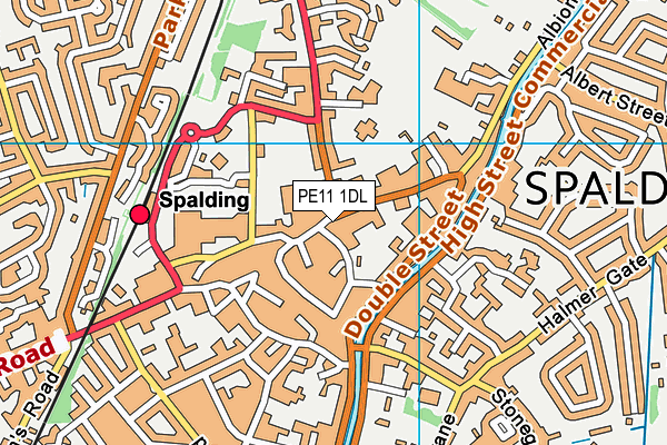 PE11 1DL map - OS VectorMap District (Ordnance Survey) PE11 1DL map - OS VectorMap District (Ordnance Survey)