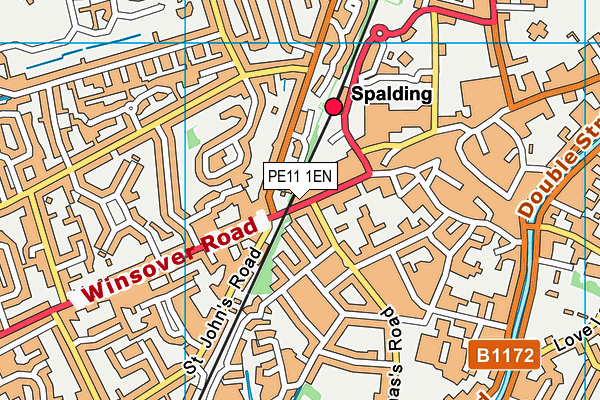 PE11 1EN map - OS VectorMap District (Ordnance Survey)