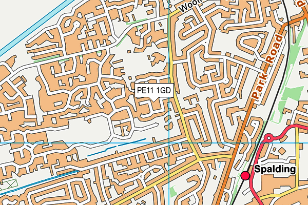 PE11 1GD map - OS VectorMap District (Ordnance Survey) PE11 1GD map - OS VectorMap District (Ordnance Survey)