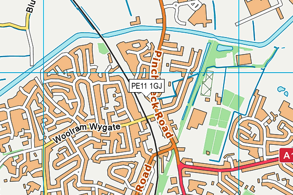 PE11 1GJ map - OS VectorMap District (Ordnance Survey) PE11 1GJ map - OS VectorMap District (Ordnance Survey)