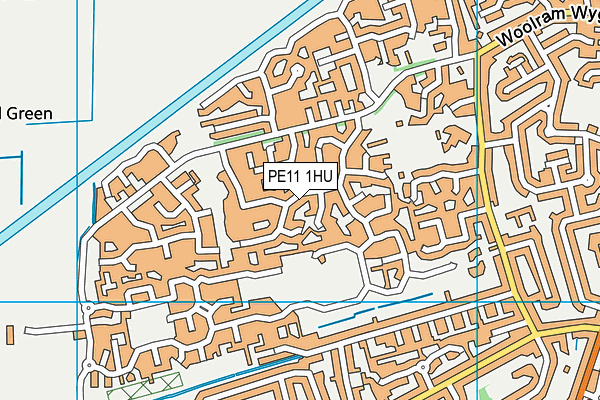PE11 1HU map - OS VectorMap District (Ordnance Survey) PE11 1HU map - OS VectorMap District (Ordnance Survey)