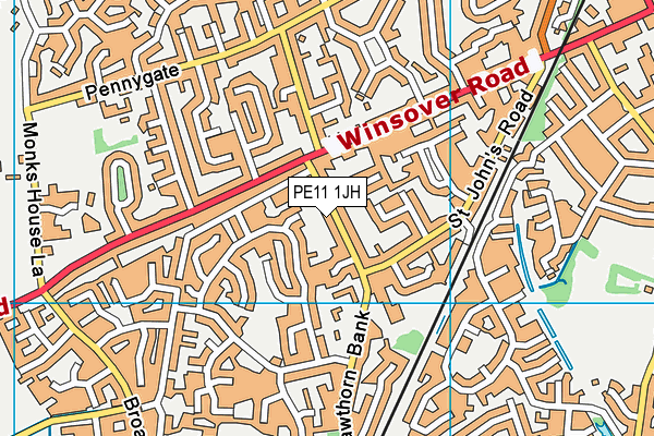 PE11 1JH map - OS VectorMap District (Ordnance Survey) PE11 1JH map - OS VectorMap District (Ordnance Survey)
