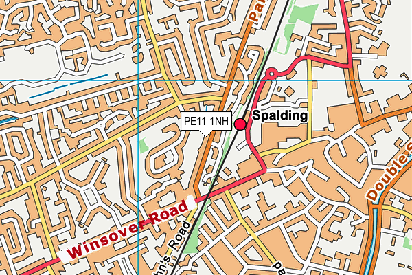 PE11 1NH map - OS VectorMap District (Ordnance Survey) PE11 1NH map - OS VectorMap District (Ordnance Survey)