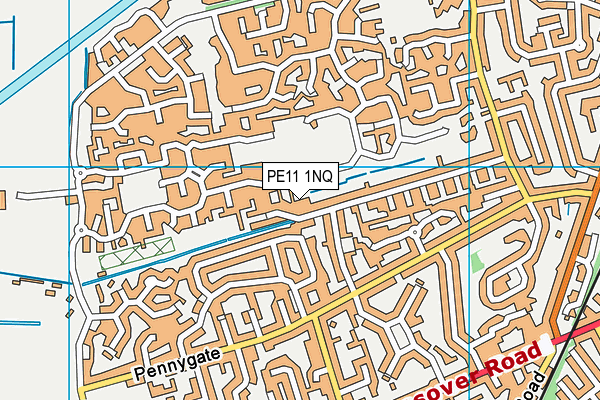 PE11 1NQ map - OS VectorMap District (Ordnance Survey) PE11 1NQ map - OS VectorMap District (Ordnance Survey)