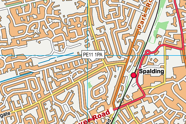 PE11 1PA map - OS VectorMap District (Ordnance Survey) PE11 1PA map - OS VectorMap District (Ordnance Survey)
