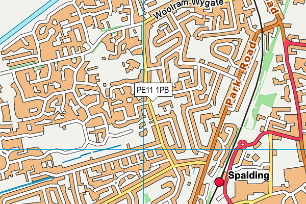 PE11 1PB map - OS VectorMap District (Ordnance Survey) PE11 1PB map - OS VectorMap District (Ordnance Survey)