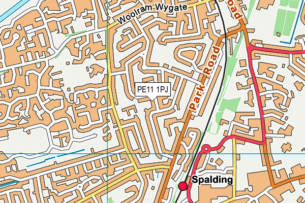 PE11 1PJ map - OS VectorMap District (Ordnance Survey) PE11 1PJ map - OS VectorMap District (Ordnance Survey)