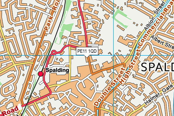PE11 1QD map - OS VectorMap District (Ordnance Survey) PE11 1QD map - OS VectorMap District (Ordnance Survey)