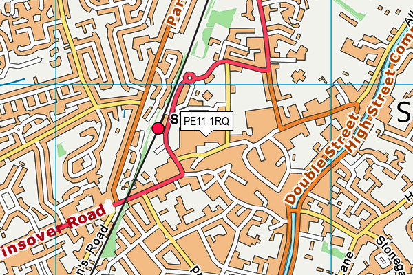 PE11 1RQ map - OS VectorMap District (Ordnance Survey) PE11 1RQ map - OS VectorMap District (Ordnance Survey)