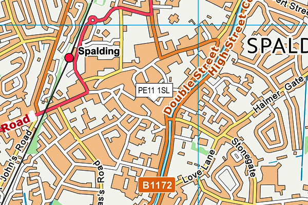 PE11 1SL map - OS VectorMap District (Ordnance Survey) PE11 1SL map - OS VectorMap District (Ordnance Survey)