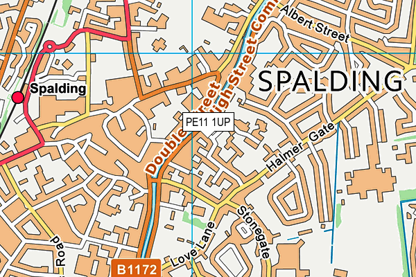 PE11 1UP map - OS VectorMap District (Ordnance Survey) PE11 1UP map - OS VectorMap District (Ordnance Survey)
