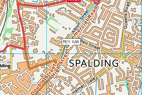 PE11 1UW map - OS VectorMap District (Ordnance Survey)