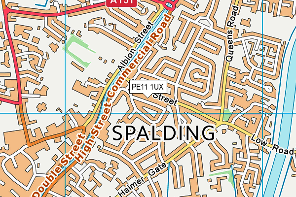 PE11 1UX map - OS VectorMap District (Ordnance Survey) PE11 1UX map - OS VectorMap District (Ordnance Survey)