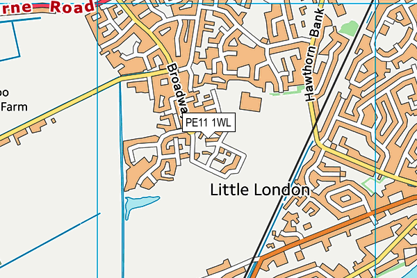 PE11 1WL map - OS VectorMap District (Ordnance Survey) PE11 1WL map - OS VectorMap District (Ordnance Survey)